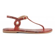(image for) Al 70 Outlet Thong pyton printing leather sandal F08171824-0250 Comprare